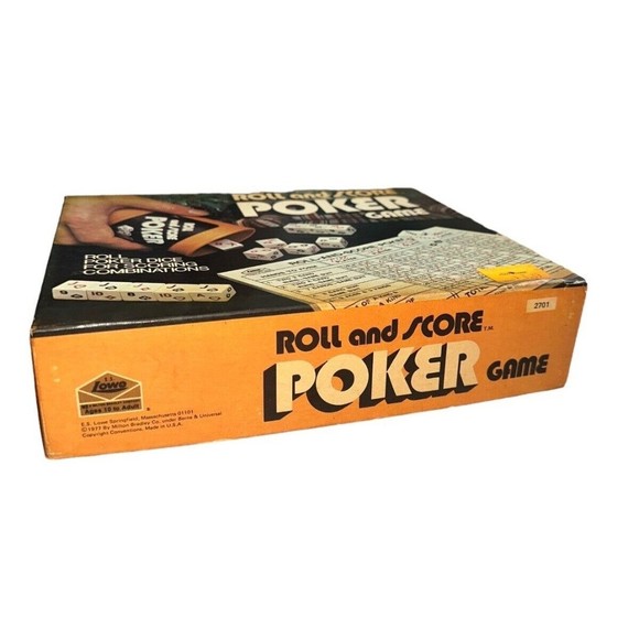 Roll And Score Poker Game ES Lowe 1977 Vintage Poker Game - Picture 8 of 12